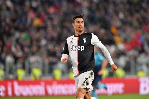 Cristiano Ronaldo in action for Juventus.