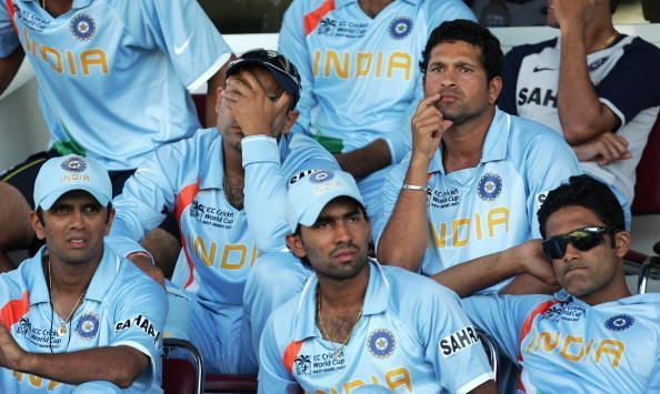 The Indian team at the 2007 World Cup