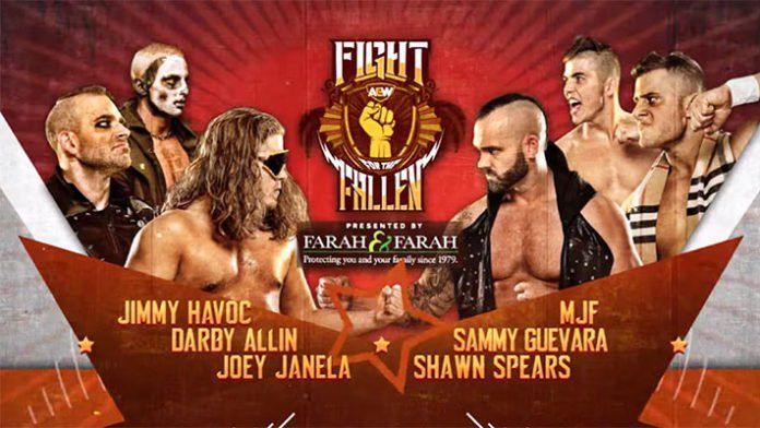 Joey Janela, Jimmy Havoc &amp; Darby Allin vs Sammy Guevara, Shawn Spears &amp; MJF