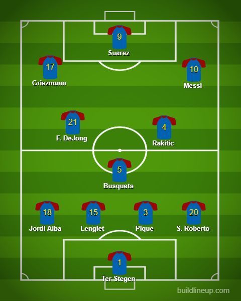 Griezmann could slot in out wide in a classic 4-3-3