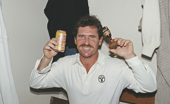Allan Border Australia Captain with the Ashes 1989