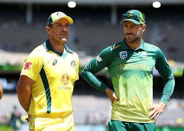 Aaron Finch and Faf du Plessis