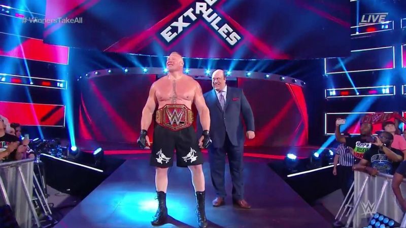 Paul Heyman and Brock Lesnar