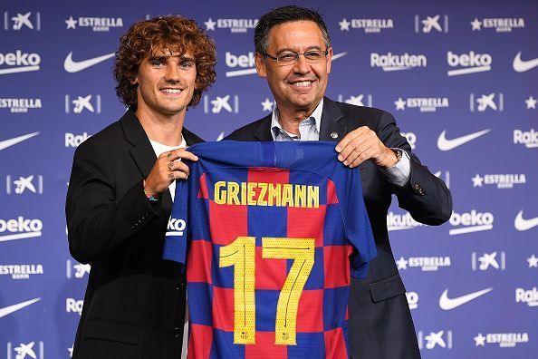 FC Barcelona unveil new player, Antoine Griezmann
