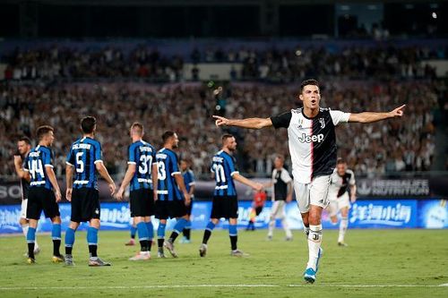 Cristiano Ronaldo's deflected free-kick leveled the scoreline in the second half