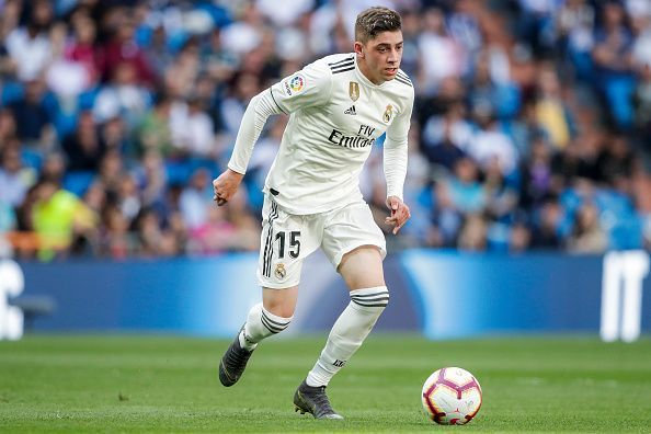 Valverde in action in a La Liga Santander match against Villareal last season