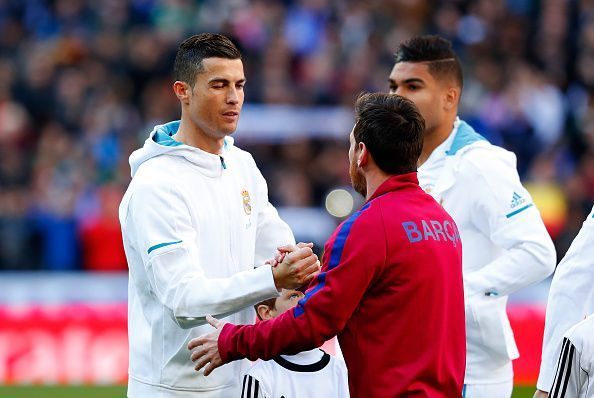 Ronaldo and Messi were among the players shortlisted