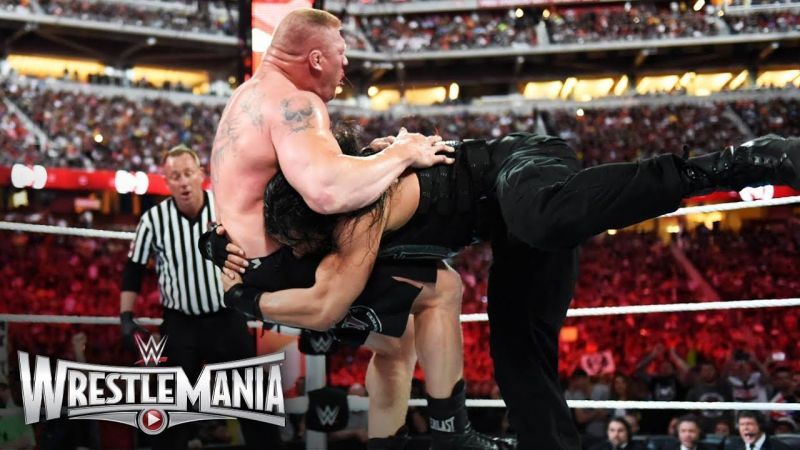 Roman spears Lesnar