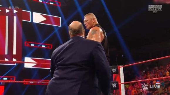 Heyman begged Lesnar to stop mauling Rollins