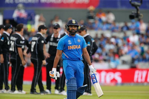 A rare failure by Rohit Sharma meant the middle order had too much to do