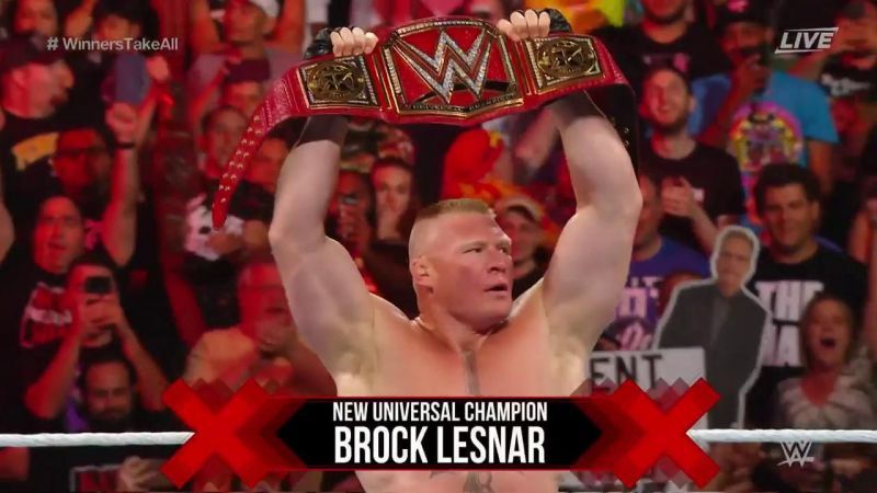 Brock Lesnar defeated Seth Rollins to win the Universal title once again