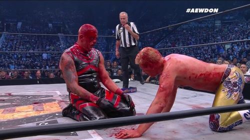 AEW does not shy away from violence and blood