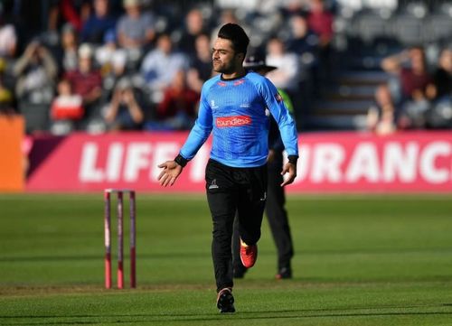 Rashid Khan scored 22 off 7 balls for Sussex