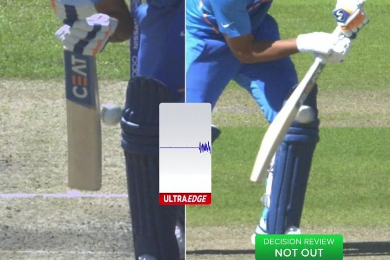 Rohit Sharma was given out despite inconclusive evidence from the snickometer