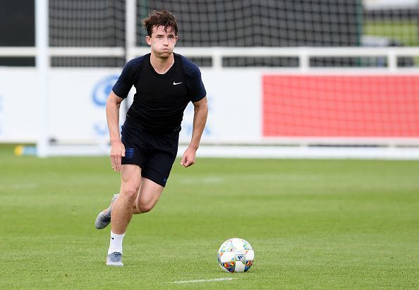 Ben Chilwell training with England&#039;s team.