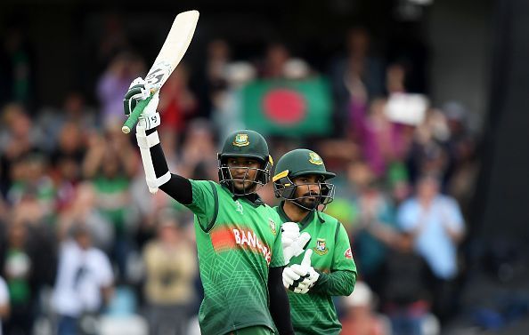 Shakib Al Hasan celebrates a half-century