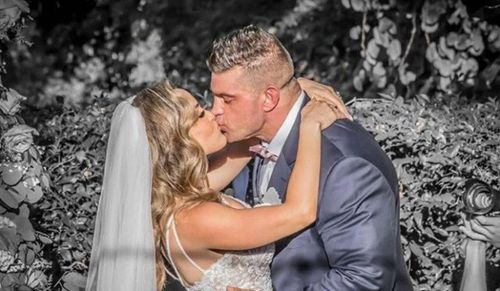 Brian Cage and Melissa Santos are now husband and wife. The beautiful wedding ceremony took place yesterday.