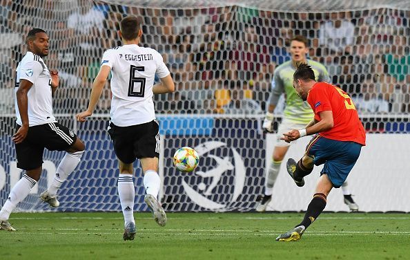 Ruiz&#039;s sweet strike nestled in the bottom corner to gift Spain an early lead in the Final