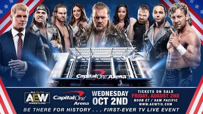 AEW&#039;s poster for the DC show