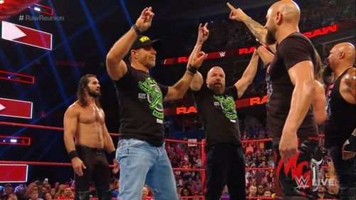 The OC tried to get on DX's good side but failed miserably and the segment ended with the legends taking over the ring