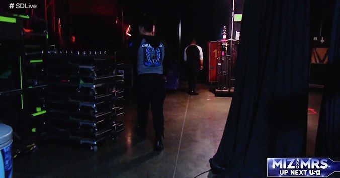 Murphy Walking Backstage