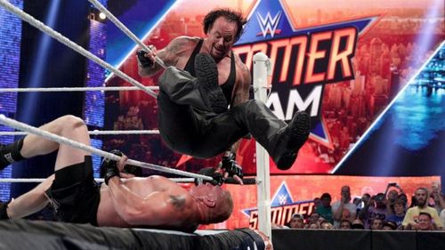 The Undertaker's last SummerSlam appearance came against Brock Lesnar in 2015