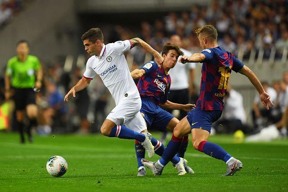 Pulisic put in a lively performance for the Blues