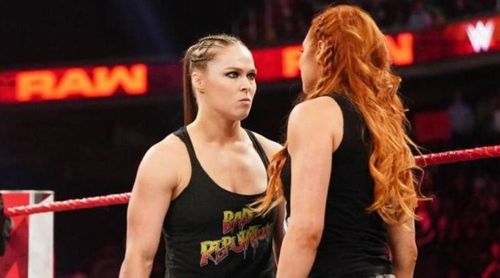 Becky Lynch and Ronda Rousey