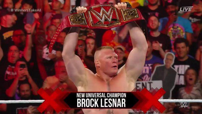 Brock Lesnar is the new Universal Champion.