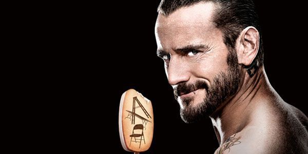 CM Punk with a WWE ice cream bar