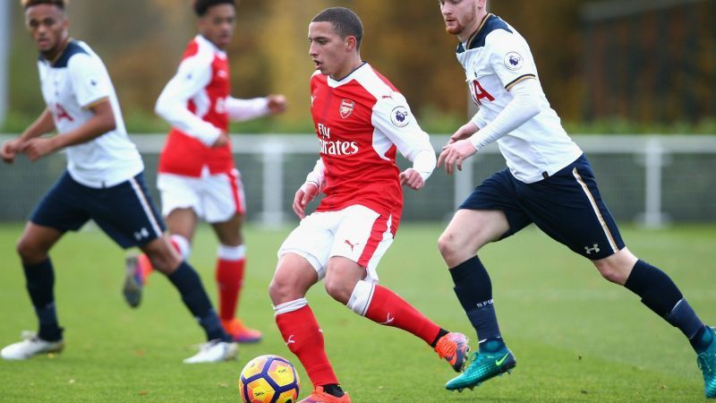 Ismael during a Premier League 2 fixture against north London rivals Tottenham back in 2017