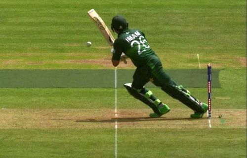 Imam couldn't judge the room he had in the crease to manoeuvre and disturbed the stumps