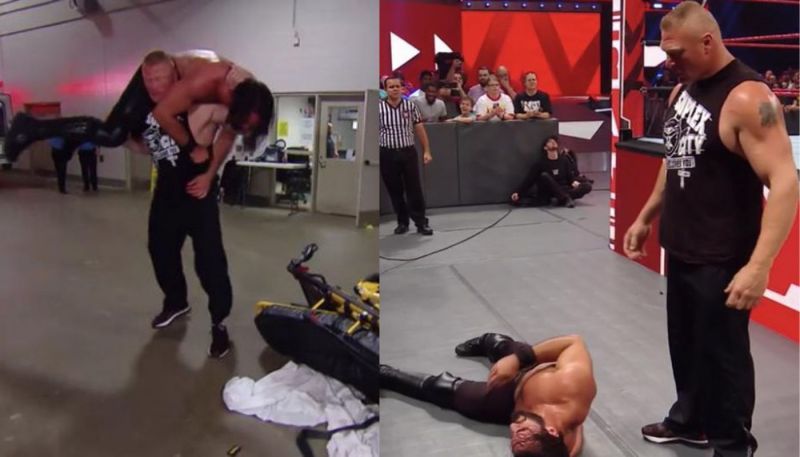 Brock Lesnar decimated Seth Rollins