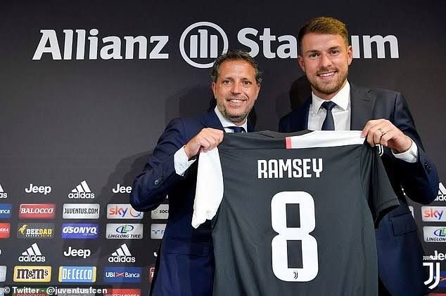 Juventus unveiled Aaron Ramsey on Monday