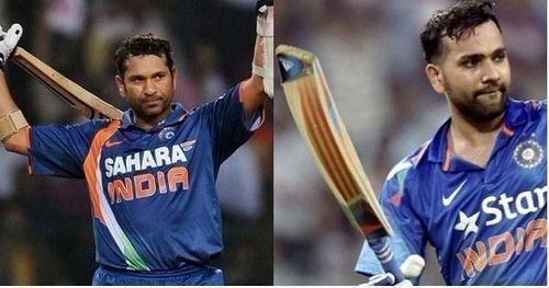 Sachin Tendulkar and Rohit Sharma are two of the five batsmen on this list