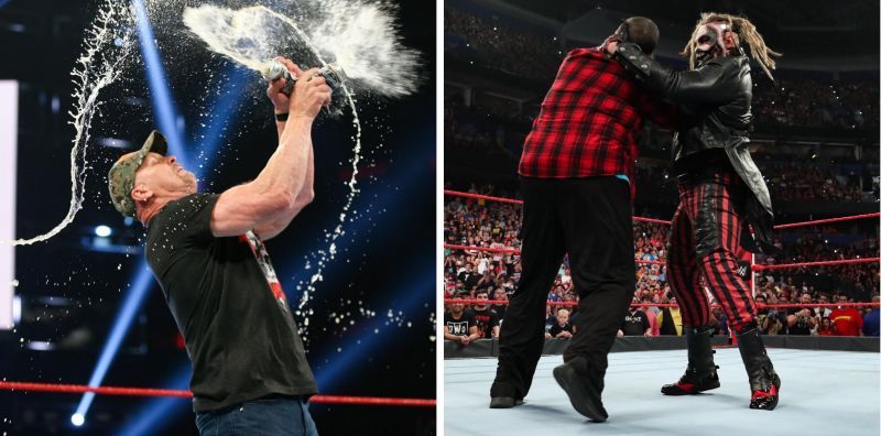 Austin gave a toast to WWE, whilst Mick Foley fell victim to the Fiend Bray Wyatt.