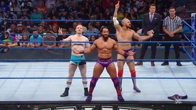 Tony Nese, Jack Gallagher, and Oney Lorcan