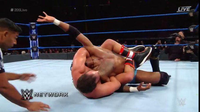 Drew Gulak struggled to put his former student away