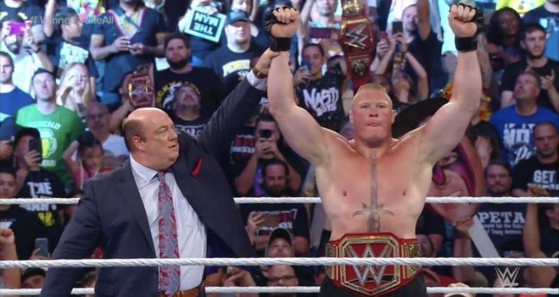 Raise your hand if you are/were excited for another Brock Lesnar title reign.