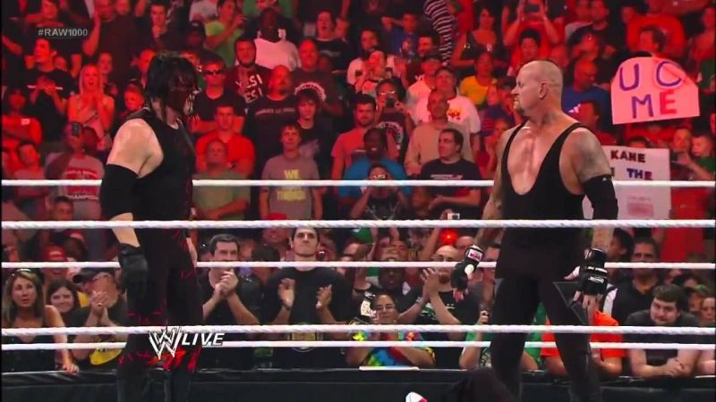 The 1000th episode of Raw featured a kick-ass reunion between Undertaker and Kane. So, shut up.
