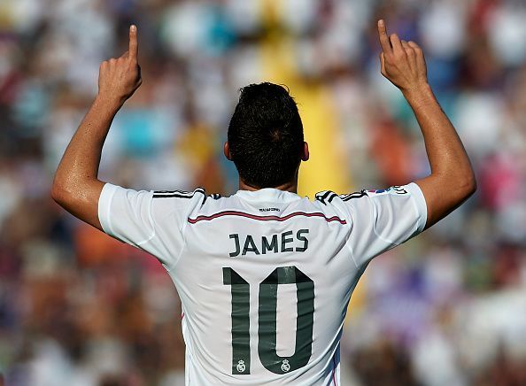 James Rodriguez during his early days at Real Madrid