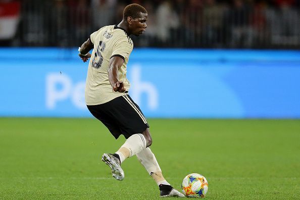 Pogba during Perth Glory v Manchester United