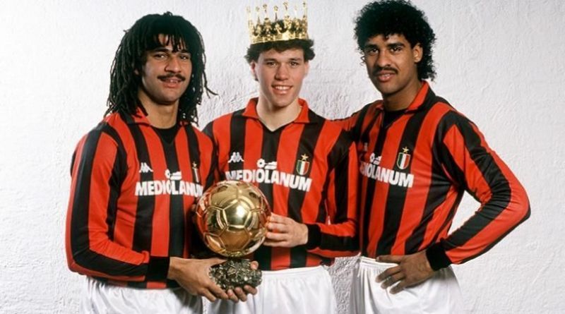 The Dutch trio of Gullit, Van Basten and Rijkaard