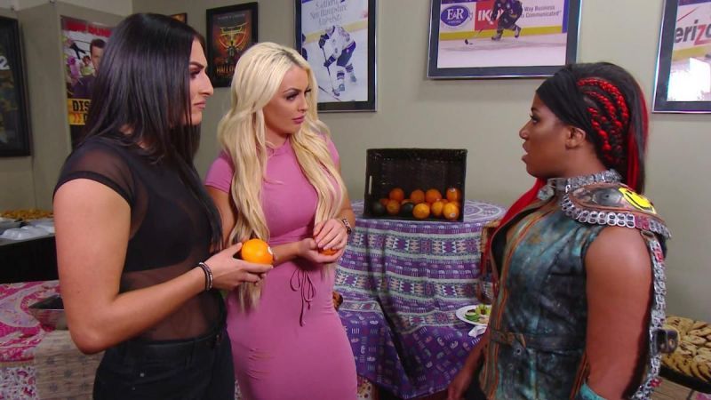 Sonya Deville, Mandy Rose and Ember Moon
