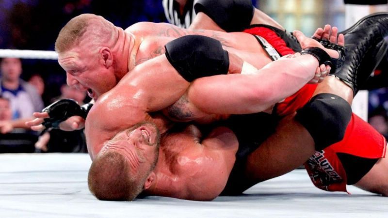 Triple H and Brock Lesnar at WrestleMania XXIX