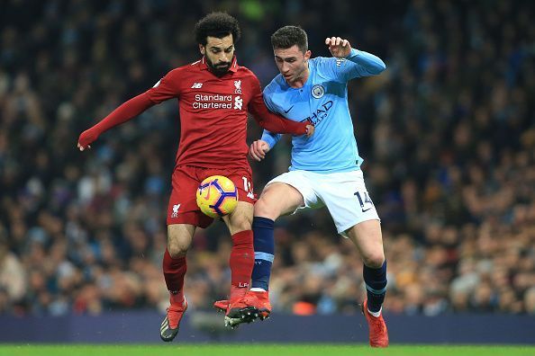 Manchester City and Liverpool facing off in the Premier League