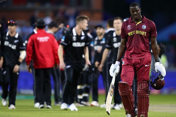 Boult&#039;s catch bought to an end a sensational innings from Brathwaite