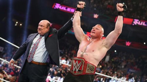 Heyman and Lesnar