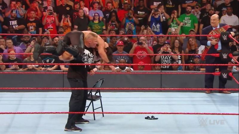 Lesnar brutalizes Rollins
