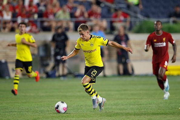 Thorgan Hazard may lead the line for Borussia Dortmund